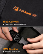 Wrench Roll, Wrench Roll Up Pouch, Gifts for Men Father Dad Mechanic, Heavy Duty Canvas Wrench Organizer Bag (Black, 19+1 Metric)
