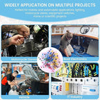 110 Pieces, 5 Sizes, Heat Shrink Wire Connectors Kit, Self Shrink Solderless Marine/Automotive Butt, Waterproof Electrical Connectors with 5 Size Color-Coded (AWG 10-26), Perfect for Wire Splicing