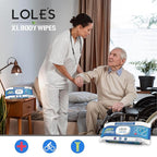 LOLE'S Body Wipes for Adults Bathing No Rinse XL – Bath Wipe for Adult, 48 Count Extra Large, – Shower Wipes – Body Wipe for Camping, Travel, Gym, Elderly Care, Women & Men – Fresh & Moisturizing
