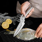 WILDMOK Heavy Duty Poultry Kitchen Shears – Multi-function Stainless Steel Poultry Shears, Ultra Sharp All Purpose Kitchen Scissors Cutting Chicken Meat, Turkey, Fish