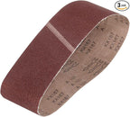 HARFINGTON 6 x 48 Inch Sanding Belts, 3 Pcs 100 Grits Aluminum Oxide Abrasive Belt Sander File Belt for Woodworking, Metal Polishing, Knife Sharpener