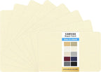 KING MOUNTAIN Canvas Repair Patch 5×8 Inch 8 Pcs Self-Adhesive Waterproof Fabric Patch for Sofas, Tents, Furniture,Tote Bags, Car Seats (Beige1.0)
