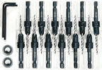 FTG USA 12 Pc #6 (9/64") Countersink Drill Bit Set for Wood with Tapered Drill Bit