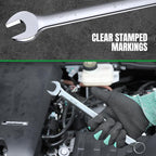 SK Combination Wrench Set, SAE 1/4" to 1-1/4", 18-Piece, SuperKrome Finish, Premium CR-V Construction, with Rolling Pouch