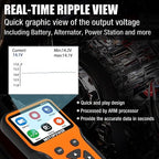 MOTOPOWER MP0515A 12V Car Battery Tester Automotive 100-2000 CCA Battery Load Tester Auto Cranking and Charging System Tester