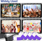 2000 Pcs Paper Wristbands for Events Waterproof Neon Purple Wrist Bands Adhesive Concert Identification Wristbands Hand Bands for Events(Purple)