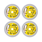 HIGHDRIL Diamond Tile Blade 3" 75mm x Arbor 3/8" 10mm - 4pcs X Mesh Angle Grinder Cutting Disc for Cutting Porcelain Tile Ceramic Marble Granite