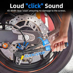 3/8-Inch Drive Click Torque Wrench, Dual-Direction Click Professional Torque Wrench 5-45FT.LB/6.8-61N.M, Dual Range Scales Graduated in FT.LB and N.M, Blue