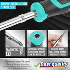 Amartisan 18-in-1 Multi-bit Screwdriver Set Tool All in One, Portable Multi-Purpose Screwdriver, Slotted/Philips/Pozi/Torx/Square,Nut Driver