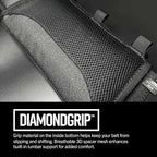 Diamondback Tempo Tool Belt - Tool Belts for Men with Lumbar Support - Utility Belt with 10 Attachment Points for Tool Belt Pouches (M/L)