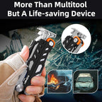 HANSHI Multitool Pliers, 22-in-1 YG10 Tungsten Steel Multi Tool with Scissors,Replaceable Wire Cutters, Flint, Window Breaker, Back Clip,Ideal for Camping, Survival and Gift(Black)