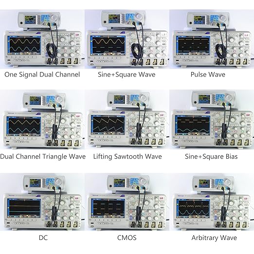 Koolertron Upgraded 30MHz DDS Signal Generator Counter,High Precision Dual-Channel Arbitrary Waveform Function Generator Frequency Meter 200MSa/s (30MHz)