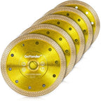 GoYonder 4.5 Inch Super Thin Tile Saw Blade, Diamond Blade for Angle Grinder, Dry Wet Tile Blade for Ceramic Tile, Concrete, Granite Cutting