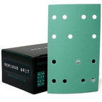 3" x 5" (80mm x 133mm) 14-Hole 180 Grit Sanding Sheets - Fits Festool RTS 400 & Mirka Deos 353 - Heavy-Duty Hook & Loop Film Abrasives - Sandpaper for Sheet Sanders - 50 Pack Box