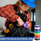 100 Rolls Colored Electrical Tape Bulk 3/4 Inch x 66ft, Waterproof Vinyl Electric Tape High Temp Insulation Tape for Electrical Protection Home Outdoor Electric Insulating Wire Wrapping