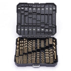 Cobalt Drill Bit Set for Hardened Metal and Stainless Steel, 122Pcs M35 High Speed Steel Twist Jobber Metal Drill Bits 1/16"-1/2", with Plastic Index Storage Case