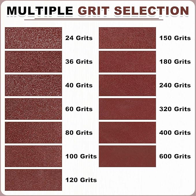 HARFINGTON 3 x 21 Inch Sanding Belts, 6 Pcs 40 Grits Aluminum Oxide Abrasive Belt Sander File Belt for Woodworking, Metal Polishing, Knife Sharpener