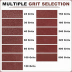 HARFINGTON 6 x 48 Inch Sanding Belts, 20 Pcs 80 Grits Aluminum Oxide Abrasive Belt Sander File Belt for Woodworking, Metal Polishing, Knife Sharpener