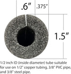 Foam King Insulating Foam Pipe Covers - 12 Pack Choose Size (1/2 inch)