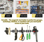 Magnetic Tool Holder, Strong Magnetic Tool Belt Clip, Magnetic Tool Holder Storage Organizer for Screws, Nails, Hammer, Sockets, Pliers, Screw Driver, Trowel, Drill Bit, Wrench,...