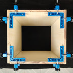 90 Degree Clamp,Positioning Squares, 3" 4" 2.3" Right Angle Clamp with 12 Clamping Squares,Corner Clamps Woodworking Tool for Pictures Frames Cabinets Boxes,Blue