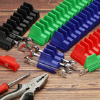 PATIKIL 46pcs Magnetic Wrench Organizer for Tool Box, Magnetic Modular Wrench Organizer Holder Toolbox Universally for 46 Tools Drawer Chest Ratcheting Offset Wrenches, Black