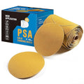 S SATC 100 Grit Sandpaper Roll 100 PCS 6 Inch Round Sanding Discs Aluminum Oxide Sandpaper Discs with Adhesive Back for Wood, Auto Body Repair, Paint, Metal, and Plastic