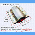 Water Pipe Repair Clamp for 2 inch Pipe(OD of Applied Pipe 2.37 inch),Leak Sealer for Pipes and Plumbing,Length 4.72 inch,Suitable for PE/PPR/Steel/Iron Pipe,Bronze