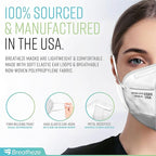 Breatheze KN95 Face Masks Made in USA - Face Masks Disposable KN95 Mask - FDA Registered Masks