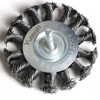 3PCS 3 Inch Knotted Wire Wheel Brushes Kit for Drill with 1/4-Inch Shank,Twist Brush Set Perfect for Rust Removal, Corrosion and Paint,Wire Wheels for Power-Operated Grinders