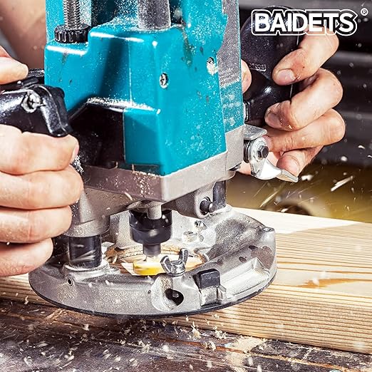 Router Bits Set 1/4 Inch Shank - BAIDETS 15 Pieces 1/4" Tungsten Carbide Router Bits, Woodwork Tools