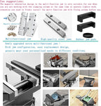 MYTEC Bench Vise or Table Vise, multifunctional jaw, multi-functional Combined Vise with Quick Adjustment, Universal Rotate 360° Work Clamp-On Vise, 3.3" black