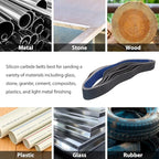 Taokyid 18 Pack 2 x 42 Inch Silicon Carbide Sanding Belts, 3 Each of 120 240 400 600 800 1000 Grits 2x42 Sander Belt For Knife Sharpening and Metalworking,2x42 Inch Sanding Belts
