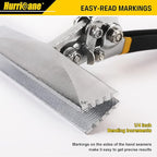 HURRICANE Sheet Metal Hand Seamer, 6 Inch Straight Jaw Sheet Bender Tools for Flattening Metal, Bending Pliers with Double Dipped Cushion Handle