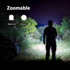 Military Grade Single Mode 3000 Lumens Tactical LED Waterproof Handheld Flashlight,2-Pack
