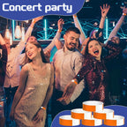 500 Pcs Orange Paper Wristbands for Events Waterproof Neon Wrist Bands Adhesive Concert Identification Wristbands Hand Bands for Events (Orange)