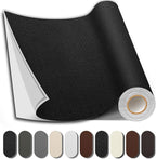 Leather Repair Patch, 35X79 inch Strong Sticky Repair Patch Self Adhesive Waterproof, DIY Large Leather Patches for Couches, Furniture, Sofa, Car, Chair (Black, 35X79 inch)