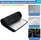 3 Layers HVAC Copper Pipe Insulation Cover, 78 x 11.8 Inch Flexible Pipe Insulation Wrap, 600D Oxford AC Copper Line Insulation Sleeve Wrap for Central Air Conditioning Mini Splits