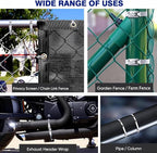 2025 Upgraded Stainless Steel Cable Tie Gun with 200pcs 11.8inch Metal Zip Ties, Fastening and Cutting Heavy Duty Stainless Steel Zip Ties for Chain Link Fence, Exhaust Pipe Outdoor