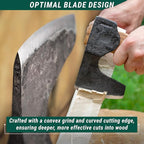 BeaverCraft Bushcraft Hatchet Wood Carving Axe AX6 - Forged Camping Axes & Hatchets - Wood Chopping Axe, Hand Gardening Axes for Splitting - Backpacking Hatchet