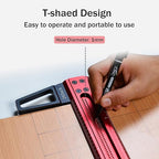 TYDEEY 12, 24, 31, 39 in Ultra-Precision Woodworking Scriber T-Square Ruler 24 in Measuring and Layout Tool, T Type Wood Aluminum Square Rulers for Architect and Carpenter Work