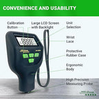 Paint Thickness Gauge CM-224Pro 2026 | Coating Thickness Meter Fe/Al/Zn | Auto Paint Depth Gauge Car Tester with High-Precision Probe, Multi-Unit Display & Auto Calibration