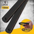 6 in. Mini Hacksaw Set - 150mm Extra Fine Cut Hack Saw Sets and 3pcs Extra Bi-Metal Blades for Wood and Metal