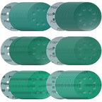 5 Inch 8 Hole Sanding Discs, 90 Pcs Wer Dry Sanding Disc Set 400 600 800 1000 1500 2000 Assorted Grits Hook and Loop Green Polyester Film Backed Sandpaper with Interface Pad for Random Orbital Sander