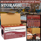 Emery Cloth Roll, 1" x 20 Feet Continuous Sandpaper Roll, 80/150/240/320/400/600 Grit Sand Paper Assortment Pack for Wood Metal Sanding and Polishing