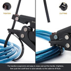 Knoweasy Zip Tie Tool and Tensioning and Cutting Tool for Plastic or Nylon Cable Tie