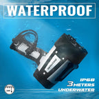 Durapower Rechargeable Spotlight, IP68 Waterproof Super Bright Handheld Spotlight, High Lumen LED Portable Spot Flashlight for Marine Boat Hunting Camping