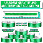 Epakh Paper Wristbands Neon Wrist Bands Waterproof Handbands for Events Lightweight Concert Wristbands Neon Colored Adhesive Wrist Band for Party