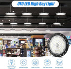 loyal 10 Packs 100W UFO LED High Bay Light, 10000LM LED High Bay Shop Light, 6000K Daylight LED Bay Light with 1.2M Cable US Plug, Commercial High Bay Lighting for Warehouse Workshop Garage Factory