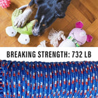 Diamond Braided Polypropylene Rope Nylon Rope Mix Thick Heavy Duty Ropes 3/8 inch 100ft High Strength Perfect for Clothesrope Camping Hiking and Other Outdoor Activities 100ft Blue